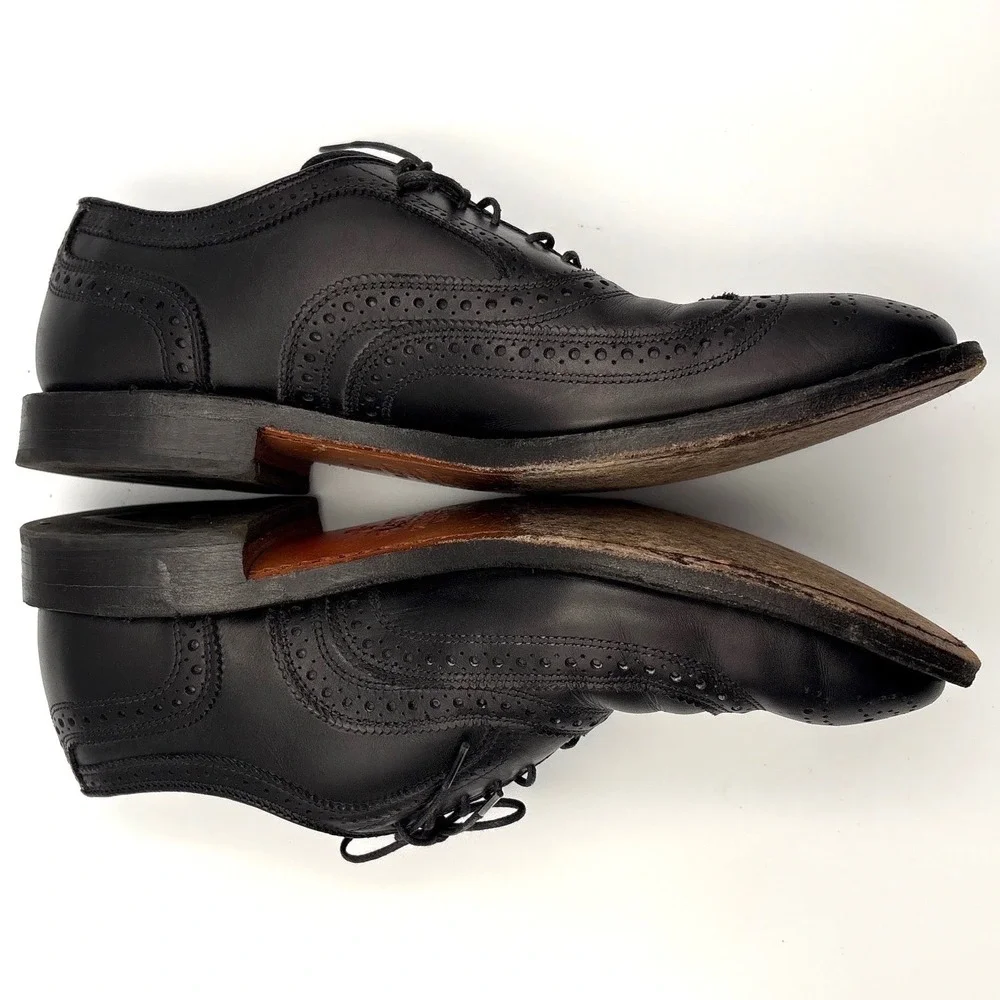 Allen Edmonds Mens McAllister Leather Wingtip Brogue Oxford Shoe 8.5 3E EEE Wide